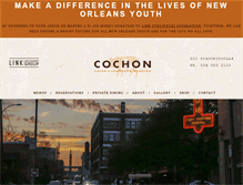 Tablet Screenshot of cochonrestaurant.com